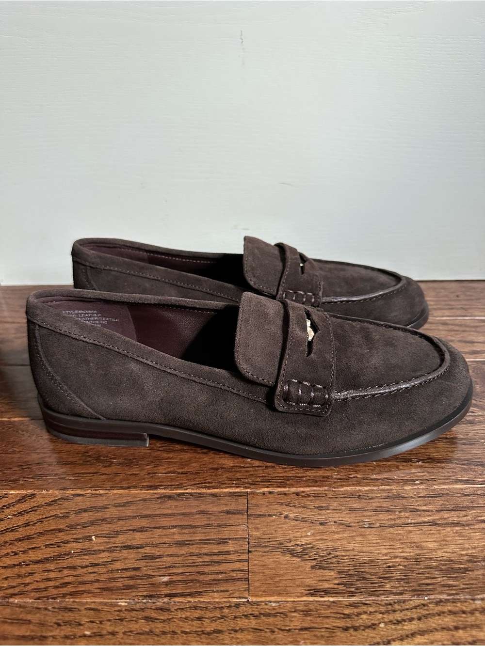 NWOB Madewell The Grayson Penny Loafer in Suede Carob Brown 8.5 - Picture 3 of 11